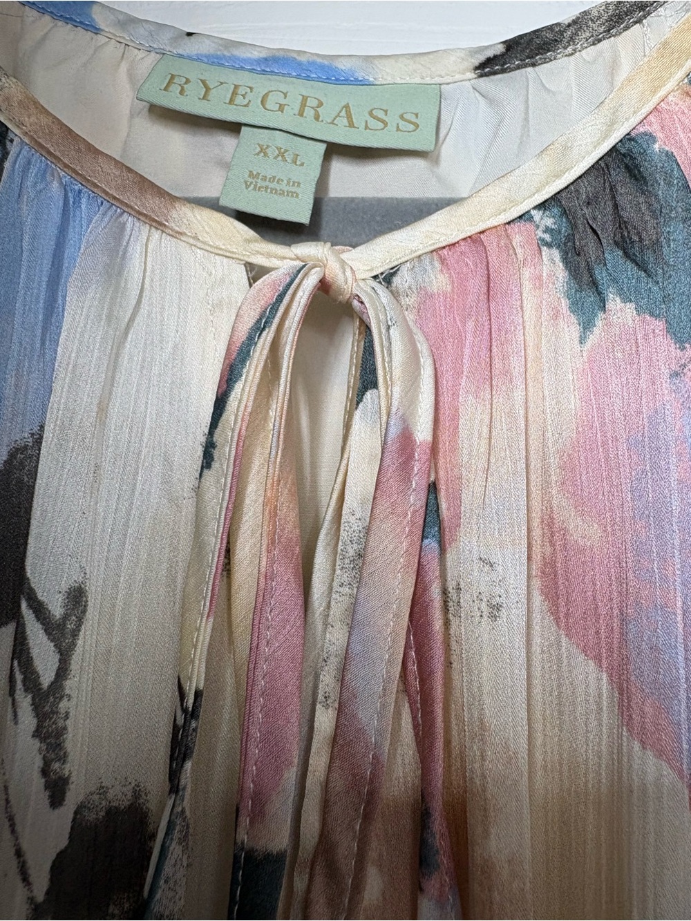 Pastel Multi Floral Tie-Waist Midi Dress - Picture 7 of 11